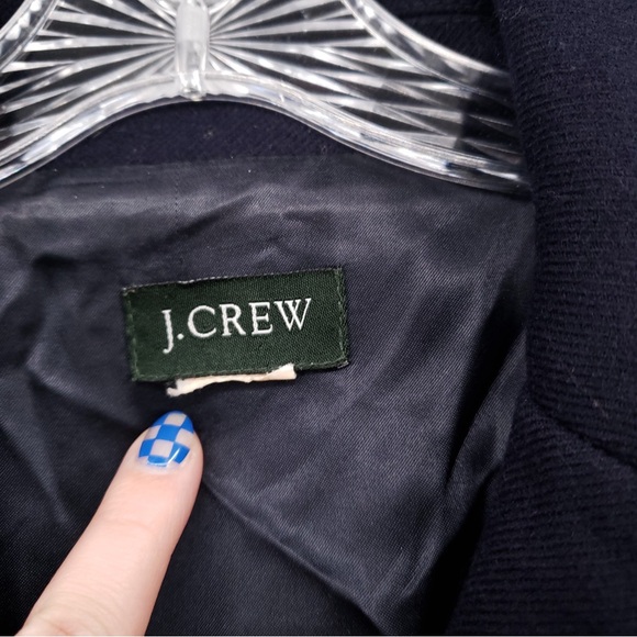 J. Crew Navy Pea Coat with Gold Buttons Size S - Picture 2 of 5